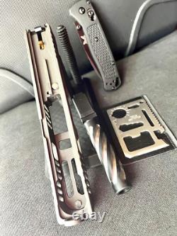 Glock 19 Gen 3 Custom Slide Fluted Barrel RMR Cut Complete G19 Upper +FREE KNIFE