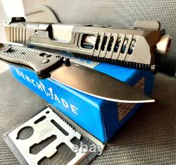 Glock 19 Gen 3 Custom Slide Fluted Barrel RMR Cut G19 Complete Upper +FREE KNIFE