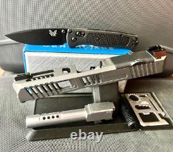 Glock 19 Gen 3 Custom Slide Ported Barrel Complete G19 Upper RMR Cut +FREE KNIFE