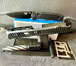 Glock 19 Gen 3 Slide Fluted Barrel RMR Cut Complete Custom G19 Upper +FREE KNIFE