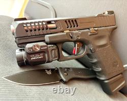 Glock 19 Gen 3 Slide Ported Barrel Complete Custom G19 Upper RMR Cut +FREE KNIFE