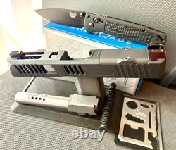 Glock 19 Gen 3 Slide Ported Barrel Complete Custom G19 Upper RMR Cut +FREE KNIFE