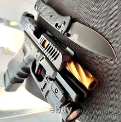 Glock 19 Gen 3 Slide RMR Cut Fluted Barrel Complete Custom G19 Upper +FREE KNIFE