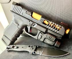 Glock 19 Gen 3 Slide RMR Cut Fluted Barrel Complete Custom G19 Upper +FREE KNIFE