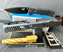Glock 19 Gen 3 Slide RMR Cut Fluted Barrel Complete Custom G19 Upper +FREE KNIFE