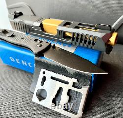 Glock 19 Gen 3 Slide RMR Cut Fluted Barrel Complete Custom G19 Upper +FREE KNIFE