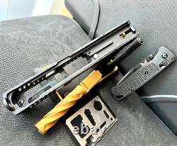 Glock 19 Gen 3 Slide RMR Cut Fluted Barrel Complete Custom G19 Upper +FREE KNIFE
