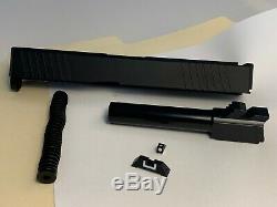 Glock 19 Slide, 2x Serrations, Barrel, and FULL Upper Parts Kit, G19 Gen3