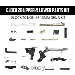 Glock 20 (nonsf) Upper And Lower Build Kit 10mm