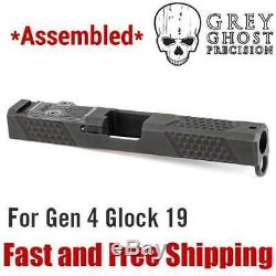 Grey Ghost Precision Assembled Slide with RMR Cut for Glock 19 Gen 4, Version 2