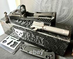 Grey Ghost Sig P320 Slide with Red Dot Sight Agency Arms 3.9 Barrel Compact Upper