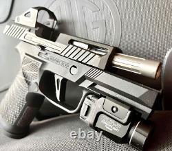 Grey Ghost Sig P320 Slide with Red Dot Sight Agency Arms 3.9 Barrel Compact Upper