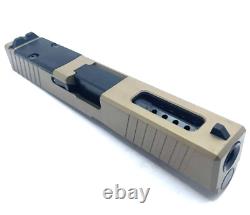 High Table Glock 19 Gen 5 FDE TV Slide Complete With Black Ported Barrel & RMR Cut