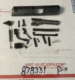 Keltec P11 9mm Parts Lot Upper Slide, barrel And Parts rebuild / repair 57543