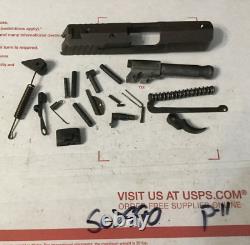 Keltec P11 9mm Parts Lot Upper Slide, barrel And Parts rebuild / repair 57543