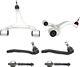 Kit Control Arm Ball Joint Suspension Front Driver & Passenger Side Upper for MB