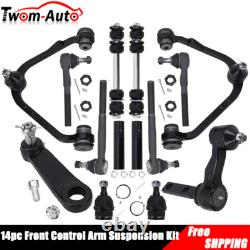 Kit for Ford F-150 2WD 14Pc Front Suspension Control Arm Ball Joint Tie Rod Ends