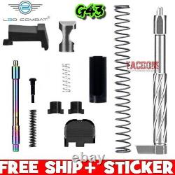 L2D COMBAT ENHANCED FLUTED Upper Slide Parts Kit For GL0CK 43 43X 48 RAINBOW