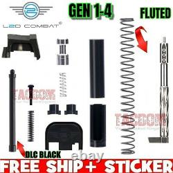 L2D COMBAT ENHANCED FLUTED Upper Slide Parts Kit For Glok 9MM BLACK DLC Stainls