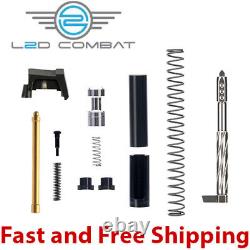 L2D Combat Enhanced Upper Parts Kit for 9mm Glock Gen 1-4 Slide Titanium Nitride