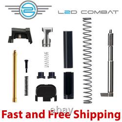 L2D Combat Stainless Steel Upper Parts Kit for Gen 5 Glock Slides Gold TiN Rod