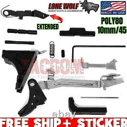 Lone Wolf Slide & Lower Frame Parts LWD Kit PF45 With Gen 3 Trigger 45acp Glok 21