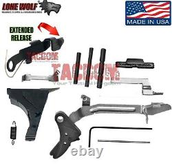 Lone Wolf UPPER & LOWER Parts Kit LWD-UFK Frame fr Glock Gen 3 17 19 26 34 p80