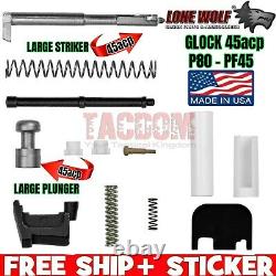 Lone Wolf Upper parts Slide Kit for Glock 21 45acp P80 PF-45 LWD-SLIDEKIT-45