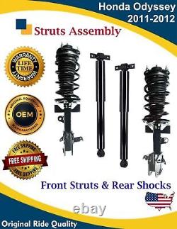 New OE Front Struts & Rear Shocks For 2011 2012 Honda Odyssey Lifetime Warranty