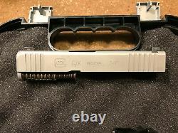New OEM Glock 43x Silver Slide Complete Upper & Lower Parts Kit with Night Sights