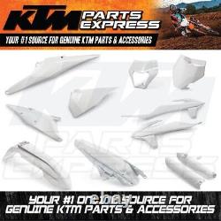 New Oem Ktm White Plastics Parts Kit 125 150 250 300 450 2019-2023 00010000310
