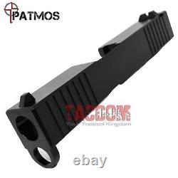 PATMOS Arms JUDAH slide + SIGHTS for GL0CK 43 43X Stainless Black Nitride 9mm