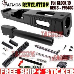 PATMOS Arms REVELATION slide for Glok 19 & P80 PF940C + Parts Kit + Barrel USA