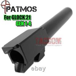PATMOS JUDAH BLACK NITRIDE Slide for GL0CK 21 45acp Gen 3 + SLIDE PARTS + BARREL