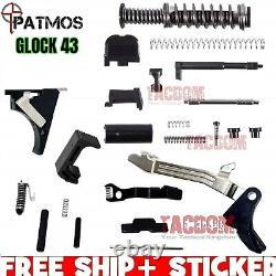 Patmos Arms Upper Slide + Lower Parts Kit For GL0CK 43 9mm LPK 9mm TRIGGER #1