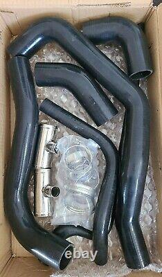 Precision Parts Black Silicone Upper & Lower Radiator Coolant Hose-Kit PP-386-B