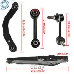 Rear Suspension Kit Upper Lower Control Lateral Toe Arms Sway Bar Links 8Pcs