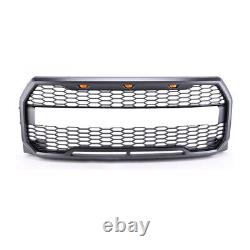 Replacement Part ABS Front Bumper Grille With LED Fits 2015-17 Ford F150 Raptor BM
