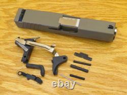 Rock Slide USA 9mm Upper, LPK, & Stainless Barrel For Glock 26 GEN3-4 RS1SC9 FDE