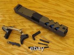 Rock Slide USA Complete Upper for Glock 17 GEN3 9mm With Barrel & LPK RMR Bronze