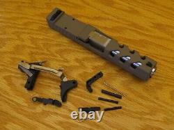 Rock Slide USA Complete Upper for Glock 19 9mm With SS Barrel & LPK. FDE RMR