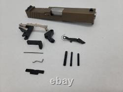 Rock Slide USA Upper for G22 GEN3 40CAL with SS Barrel & LPK RS1-RMR Burnt Bronze
