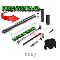 STEEL CITY MGB COMPLETE BLACK RMR SLIDE For GLOCK 17 GEN 3 POLISHD BARREL SIGHTS