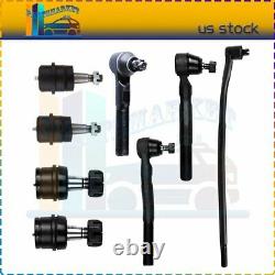 Set Of 8 Outer Inner Tie Rod Ends Ball Joints Kit For 2007-2015 Jeep Wrangler