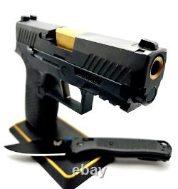 Sig P320 Complete Slide Compact OEM Upper 3.9 Gold Barrel M18 + FREE KNIFE