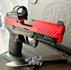 Sig P320 Complete Slide + Romeo 1 Dot Sight Supp Sights 3.9 Compact +FREE KNIFE