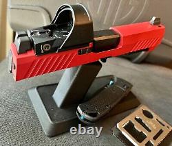 Sig P320 Complete Slide + Romeo 1 Dot Sight Supp Sights 3.9 Compact +FREE KNIFE