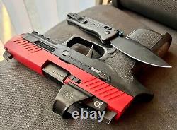 Sig P320 Complete Slide + Romeo 1 Dot Sight Supp Sights 3.9 Compact +FREE KNIFE