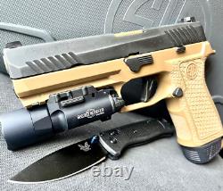 Sig P320 Complete Slide with Fluted Barrel Night Sights Full Size 4.7 +FREE KNIFE