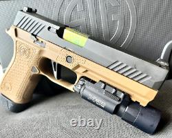 Sig P320 Complete Slide with Fluted Barrel Night Sights Full Size 4.7 +FREE KNIFE